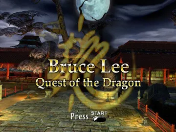 Bruce Lee Quest of The Dragon (USA) screen shot title